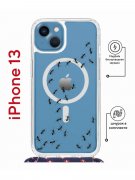 Чехол-накладка iPhone 13 Kruche Magrope Print Муравьи