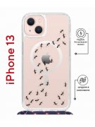 Чехол-накладка iPhone 13 Kruche Magrope Print Муравьи