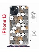 Чехол-накладка Apple iPhone 13 (610629) Kruche PRINT Медвежата