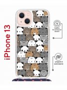 Чехол-накладка Apple iPhone 13 (610629) Kruche PRINT Медвежата