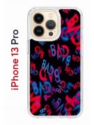 Чехол-накладка Apple iPhone 13 Pro (606543) Kruche PRINT Bad