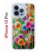 Чехол-накладка iPhone 13 Pro Kruche Print Одуванчики