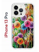 Чехол-накладка iPhone 13 Pro Kruche Print Одуванчики