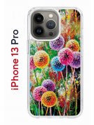 Чехол-накладка iPhone 13 Pro Kruche Print Одуванчики