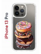 Чехол-накладка iPhone 13 Pro Kruche Print Donuts