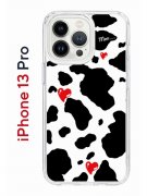Чехол-накладка Apple iPhone 13 Pro (606543) Kruche PRINT Корова