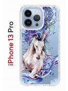 Чехол-накладка iPhone 13 Pro Kruche Print Грация