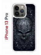 Чехол-накладка iPhone 13 Pro Kruche Print Череп техно