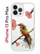 Чехол-накладка iPhone 13 Pro Max Kruche Print Колибри