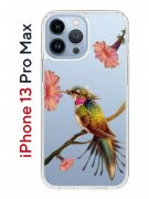 Чехол-накладка iPhone 13 Pro Max Kruche Print Колибри
