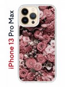 Чехол-накладка iPhone 13 Pro Max Kruche Print Цветы