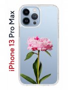 Чехол-накладка iPhone 13 Pro Max Kruche Print Пион