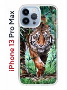 Чехол-накладка iPhone 13 Pro Max Kruche Print Крадущийся тигр