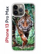 Чехол-накладка iPhone 13 Pro Max Kruche Print Крадущийся тигр