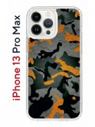Чехол-накладка iPhone 13 Pro Max Kruche Print Камуфляж