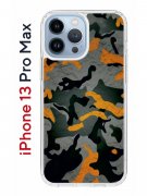 Чехол-накладка iPhone 13 Pro Max Kruche Print Камуфляж