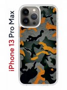 Чехол-накладка iPhone 13 Pro Max Kruche Print Камуфляж