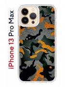 Чехол-накладка iPhone 13 Pro Max Kruche Print Камуфляж