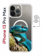 Чехол-накладка iPhone 13 Pro Max Kruche Magnet Print Змея