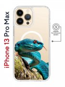 Чехол-накладка iPhone 13 Pro Max Kruche Magnet Print Змея