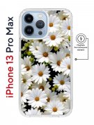 Чехол-накладка iPhone 13 Pro Max Kruche Magnet Print Ромашки