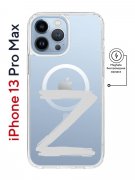 Чехол-накладка iPhone 13 Pro Max Kruche Magnet Print Zet