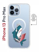Чехол-накладка iPhone 13 Pro Max Kruche Magnet Print Акула