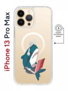 Чехол-накладка iPhone 13 Pro Max Kruche Magnet Print Акула