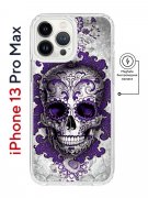 Чехол-накладка iPhone 13 Pro Max Kruche Magnet Print Sugar Skull