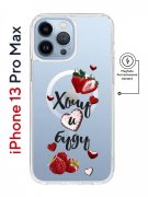 Чехол-накладка Apple iPhone 13 Pro Max (610637) Kruche PRINT Ягодный микс