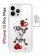 Чехол-накладка Apple iPhone 13 Pro Max (610637) Kruche PRINT Ягодный микс