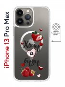 Чехол-накладка Apple iPhone 13 Pro Max (610637) Kruche PRINT Ягодный микс