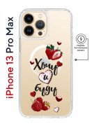 Чехол-накладка Apple iPhone 13 Pro Max (610637) Kruche PRINT Ягодный микс