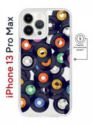 Чехол-накладка Apple iPhone 13 Pro Max (610637) Kruche PRINT Виниловые пластинки