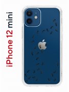 Чехол-накладка iPhone 12 mini Kruche Print Муравьи