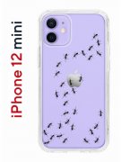 Чехол-накладка iPhone 12 mini Kruche Print Муравьи