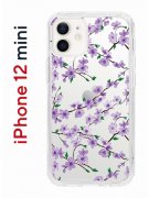 Чехол-накладка iPhone 12 mini Kruche Print Сакура