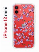 Чехол-накладка iPhone 12 mini Kruche Print Сакура