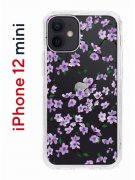 Чехол-накладка iPhone 12 mini Kruche Print Сакура