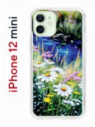 Чехол-накладка iPhone 12 mini Kruche Print Ромашки у ручья