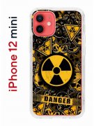 Чехол-накладка iPhone 12 mini Kruche Print Danger