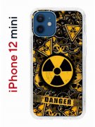 Чехол-накладка iPhone 12 mini Kruche Print Danger