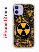 Чехол-накладка iPhone 12 mini Kruche Print Danger