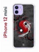 Чехол-накладка iPhone 12 mini Kruche Print Гармония