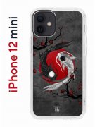 Чехол-накладка iPhone 12 mini Kruche Print Гармония