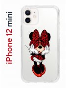 Чехол-накладка iPhone 12 mini Kruche Print Минни