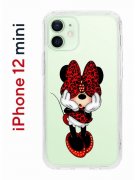 Чехол-накладка iPhone 12 mini Kruche Print Минни