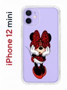Чехол-накладка iPhone 12 mini Kruche Print Минни