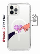Чехол-накладка iPhone 12 Pro Max Kruche Magnet Print Котолюбовь