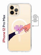Чехол-накладка iPhone 12 Pro Max Kruche Magnet Print Котолюбовь